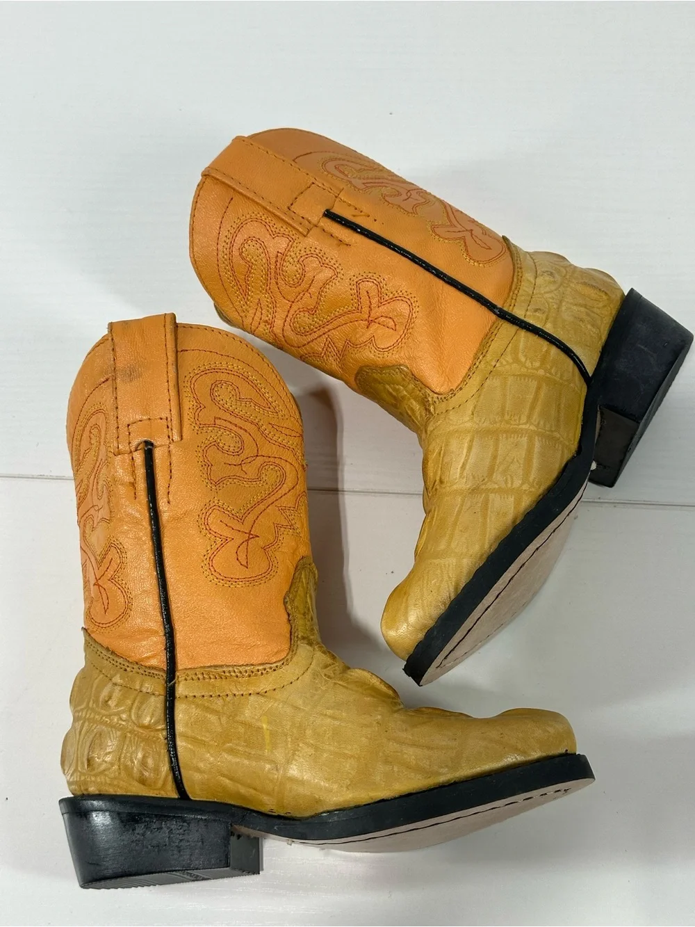 #223 Kids Pony Leather Cowboy Boots